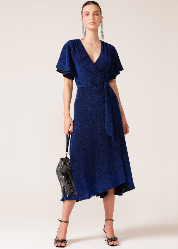 Sydney - Sacha Drake Sapphire Stargaze Wrap Midi Dress